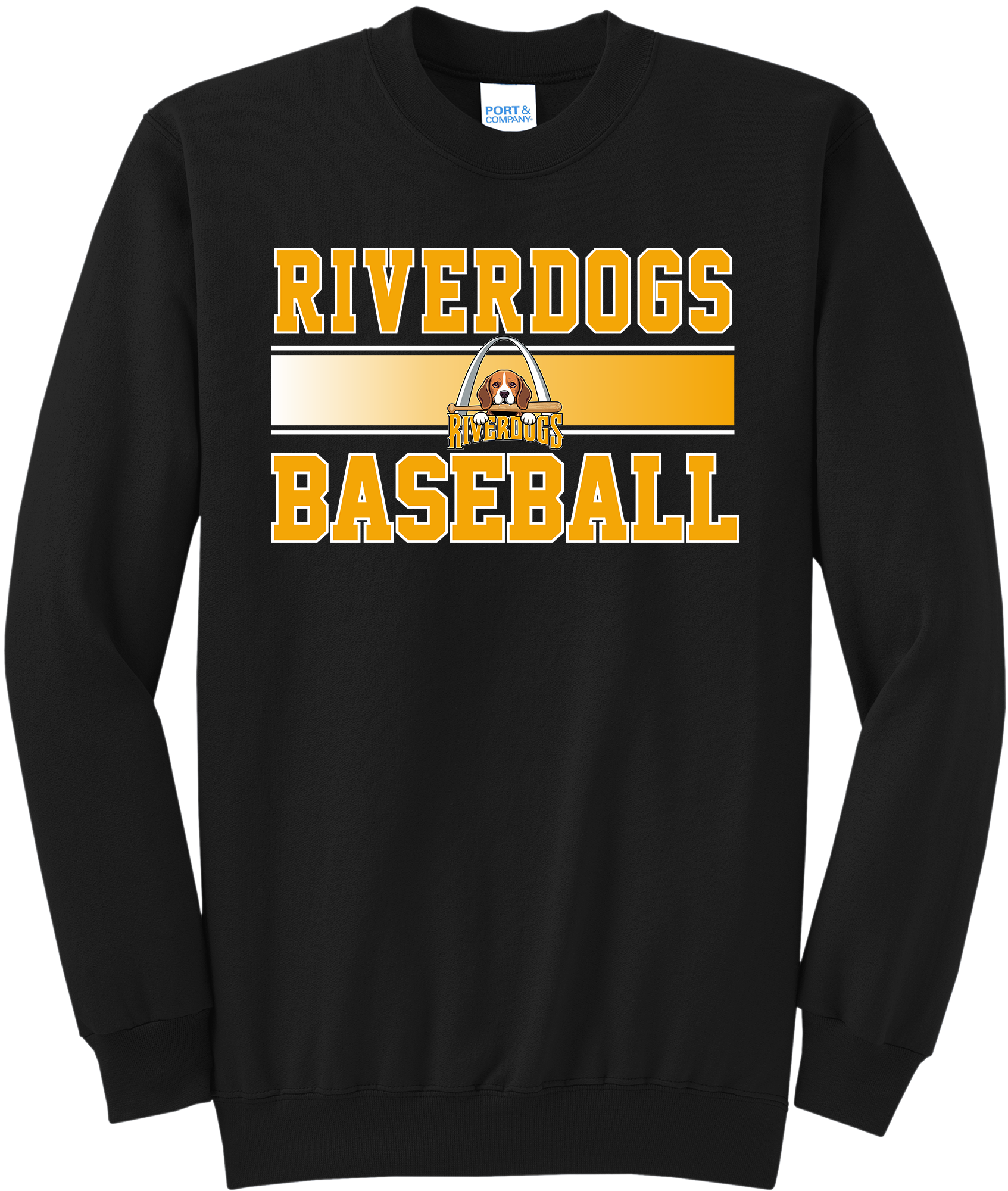 Riverdogs Baseball Stripe Crewneck